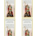 Estampa San Miguel Arcángel modelo 1 x 4 (archivo PDF)