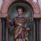 Primer plano de San Vito, patrono de Sicilia
