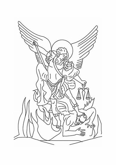 Dibujo para colorear modelo 3 (archivo JPG)