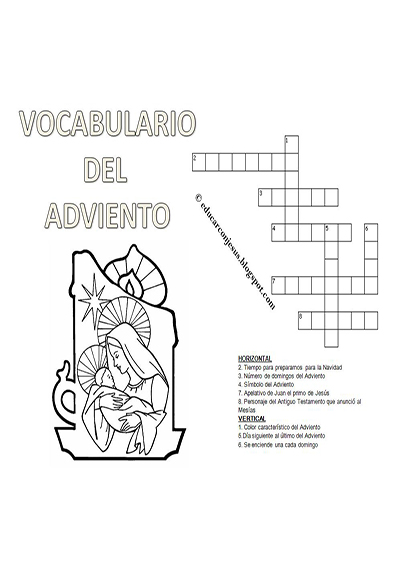Vocabulario del adviento (archivo JPG)